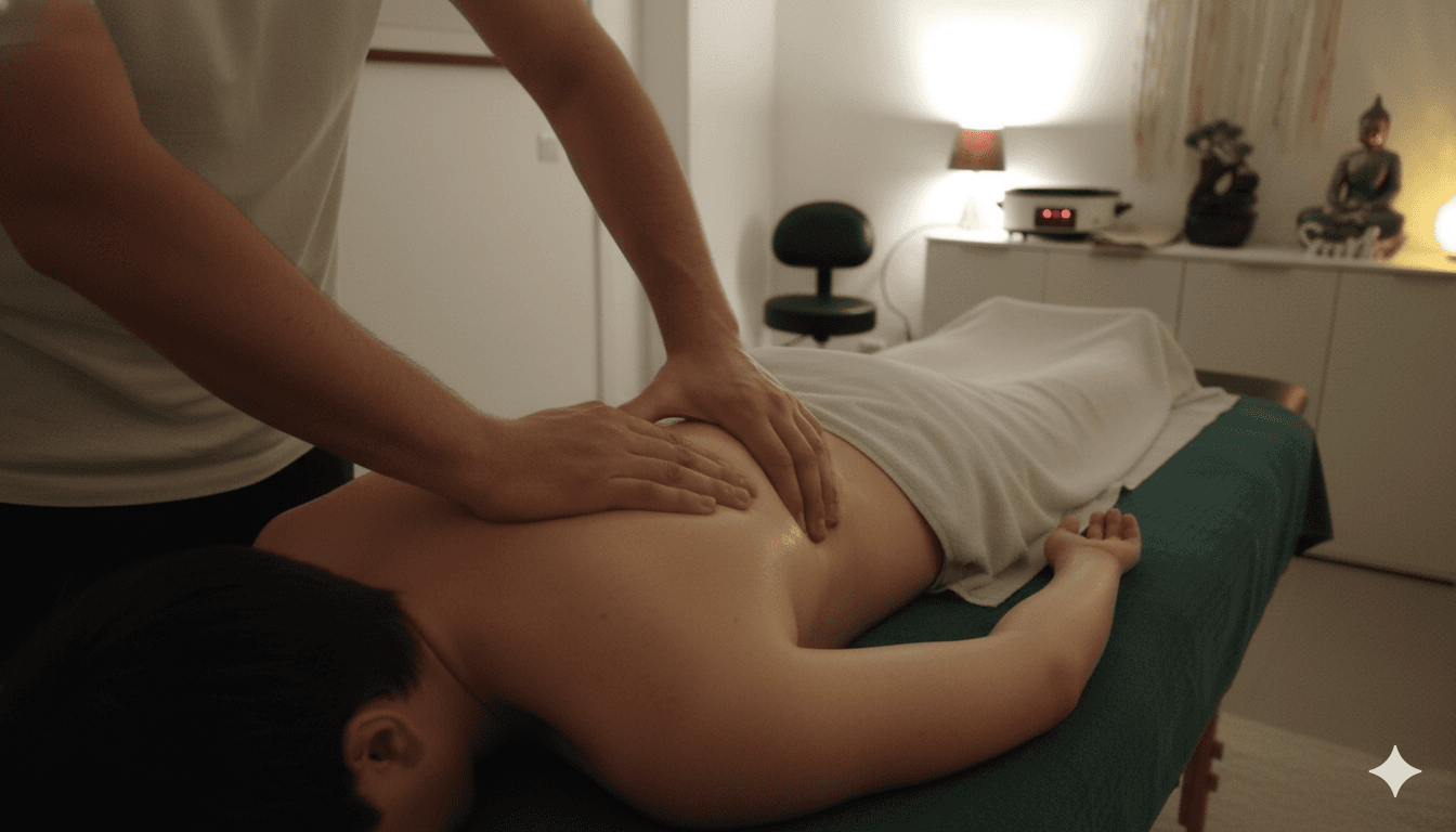 Sessão real de Tui Ná na Lénia Oliveira - Medicina Tradicional Chinesa